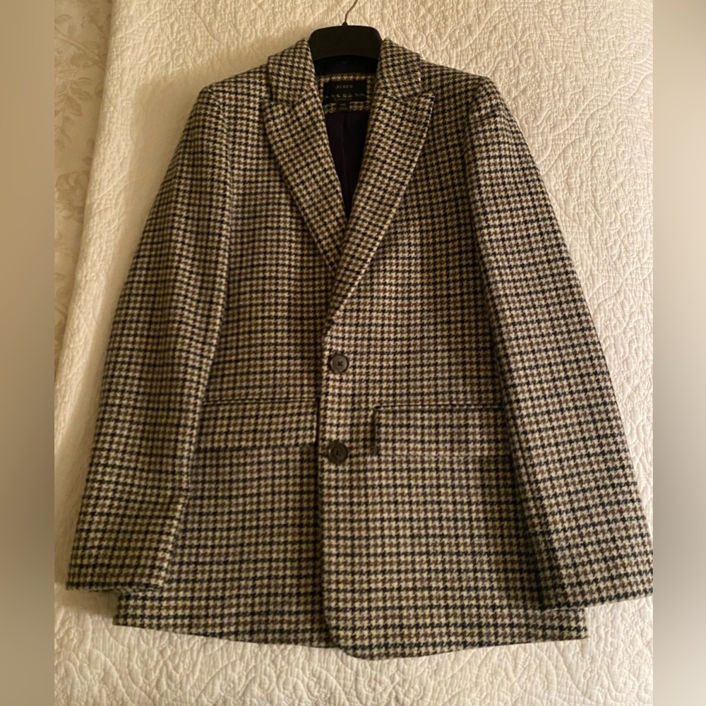 J.Crew Houndstooth Blazer in Sommerset English Wool